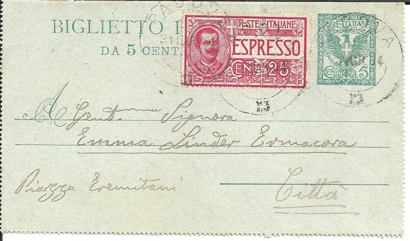 biglietto postale 5 cent floreale espresso in distretto.jpg