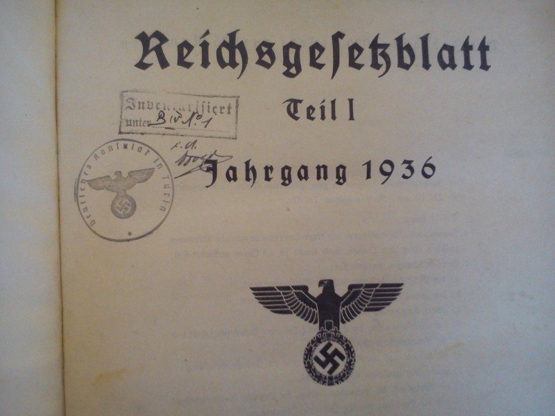 PART.PRIMA PAGINA CON TIMBRO REICHSGESETZBLATT 1936.jpg