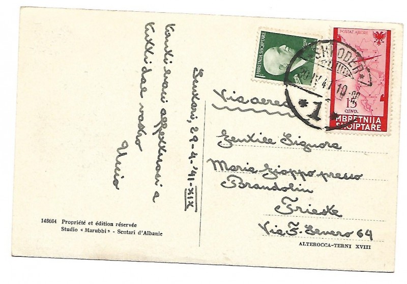 ALBANIA - 1941.4.30 Cartolina Skhoder aerea.jpg