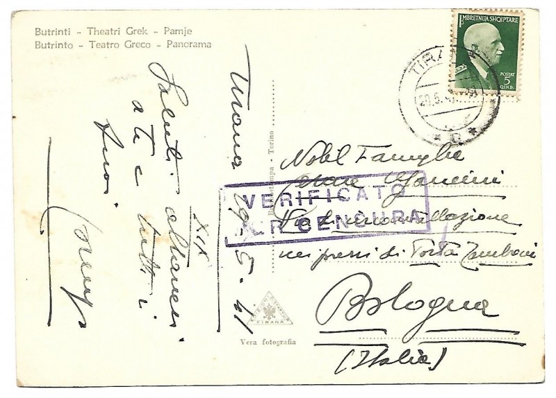 ALBANIA - 1941.5.20 Postcard con censura.jpg