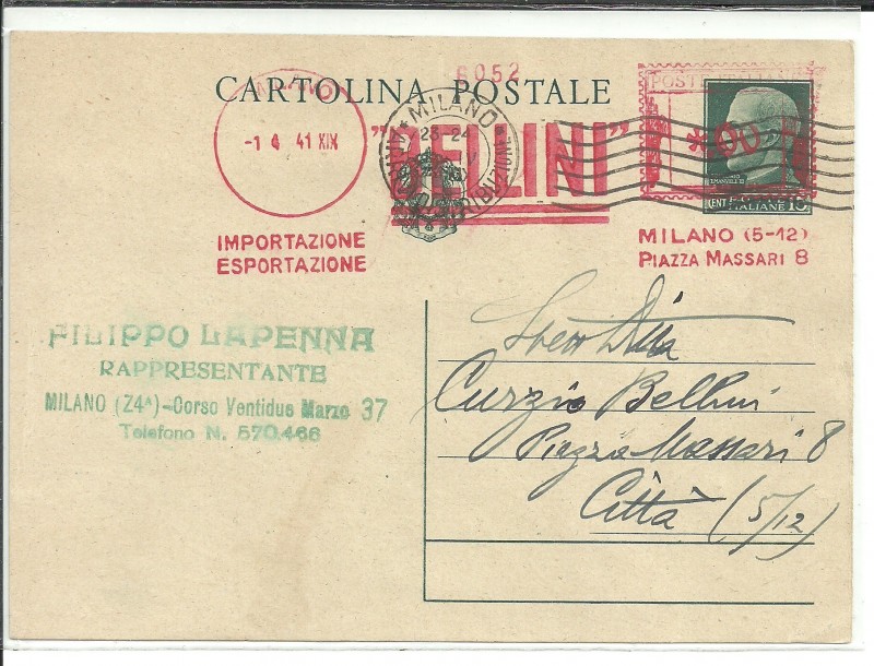 cartolina 15 cent imperiale con affrancatura meccanica.jpg