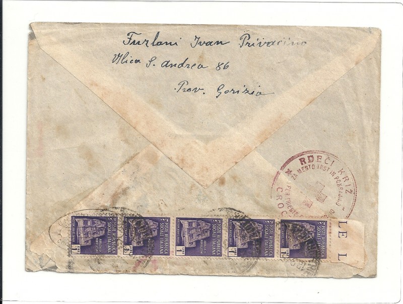 09.1945 - 18.9.45 ITALY Trieste to EGYPT 1945 Red Cross_B.jpg