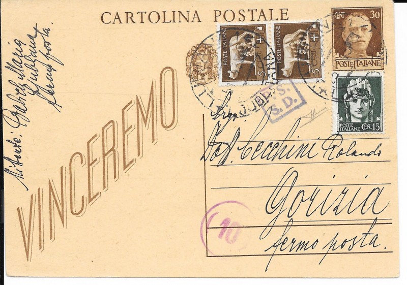 cartolina 30 c da lubiana per fermo posta pagato dal mittente.jpg