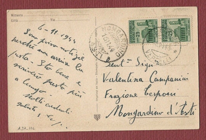 cartolina per mongardino asti - 6 11 1944 - retro - alto monferrato.jpg