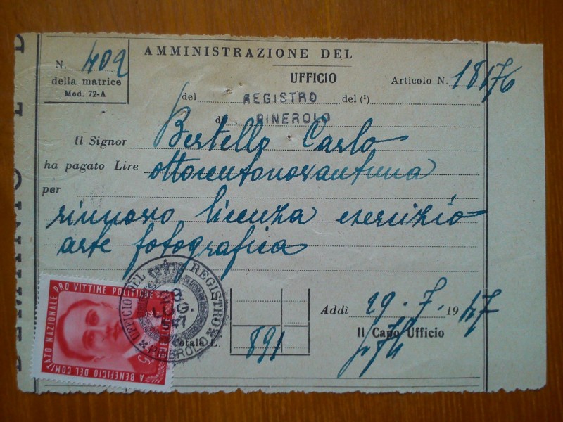 RICEVUTA UFF.REGISTRO PRO VITTIME POLITICHE 29-7-1947.jpg