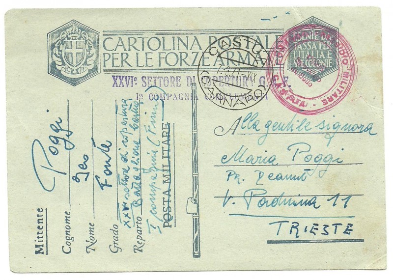 8c - Cancellation CASTUA  - (CARNARO) - 1941 - P.10.jpg