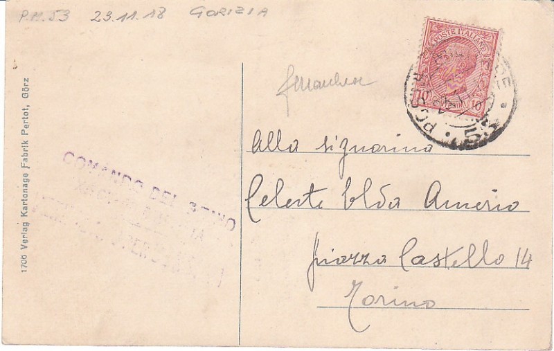 1918.11 - 23.11.19 OCCUPAZIONE GORIZIA PM 53 catalogo p.1+7 f.ta Marchese.jpg